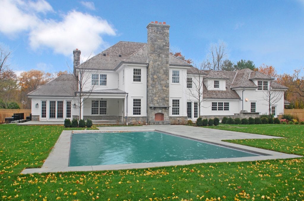 Colonial spec house with pool in CT