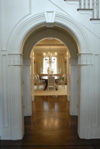 hallway detail and dining room greenwich ct