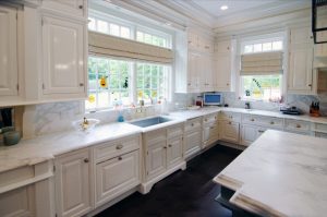 Classic kitchen in Greenwich CT Georgian Colonial home