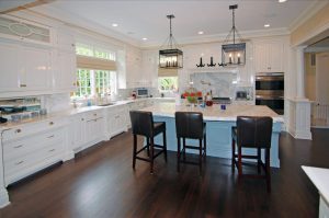 Georgian Colonial home kitchen in Greenwich CT