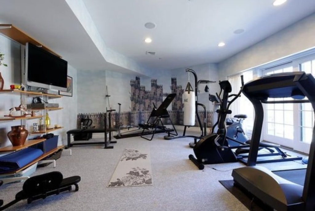 Home gym in Westchester County NY home