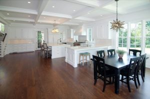 Open kitchen in Grand Colonial home design