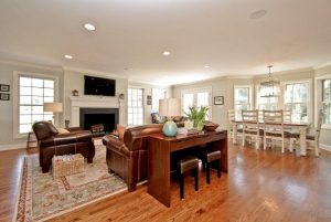 Rye NY home after remodel interiors shown