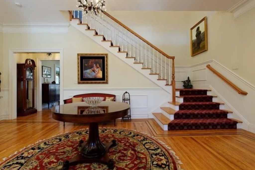 Shingle style home in Westchester County NY foyer