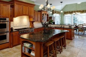 Shingle style home kitchen in Westchester County NY