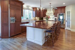 Westchester County NY tudor home addition kitchen shown