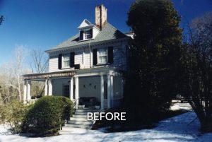 1800s home exterior before addition