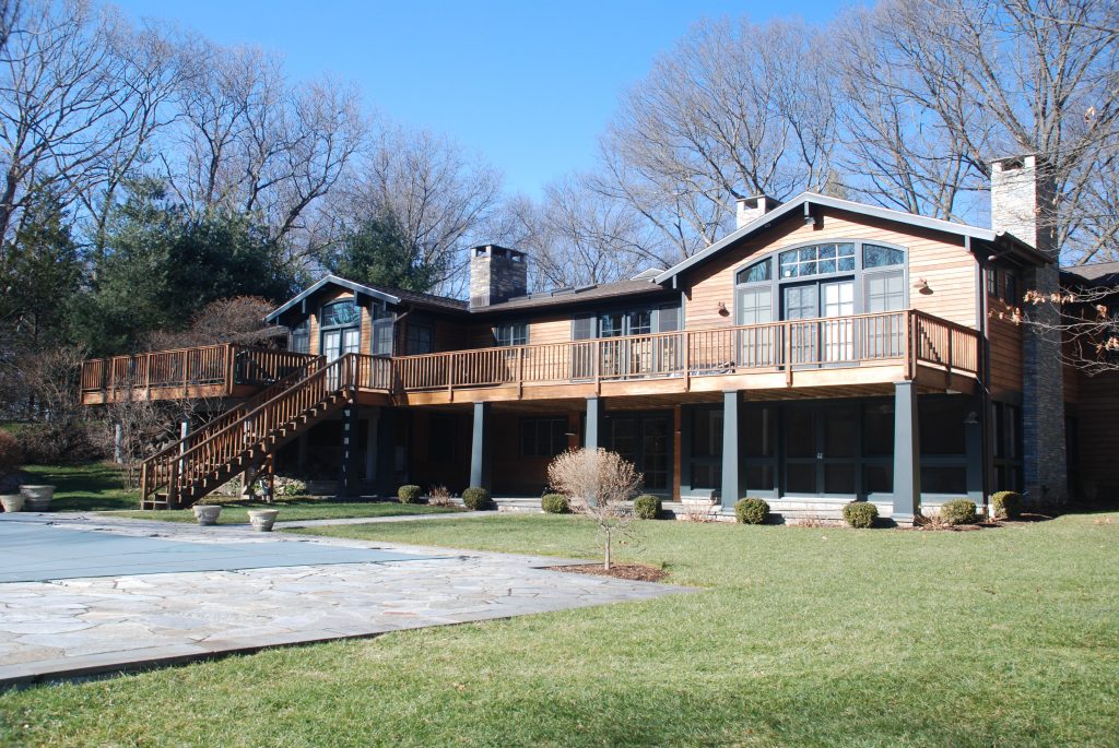 weston ct home with deck