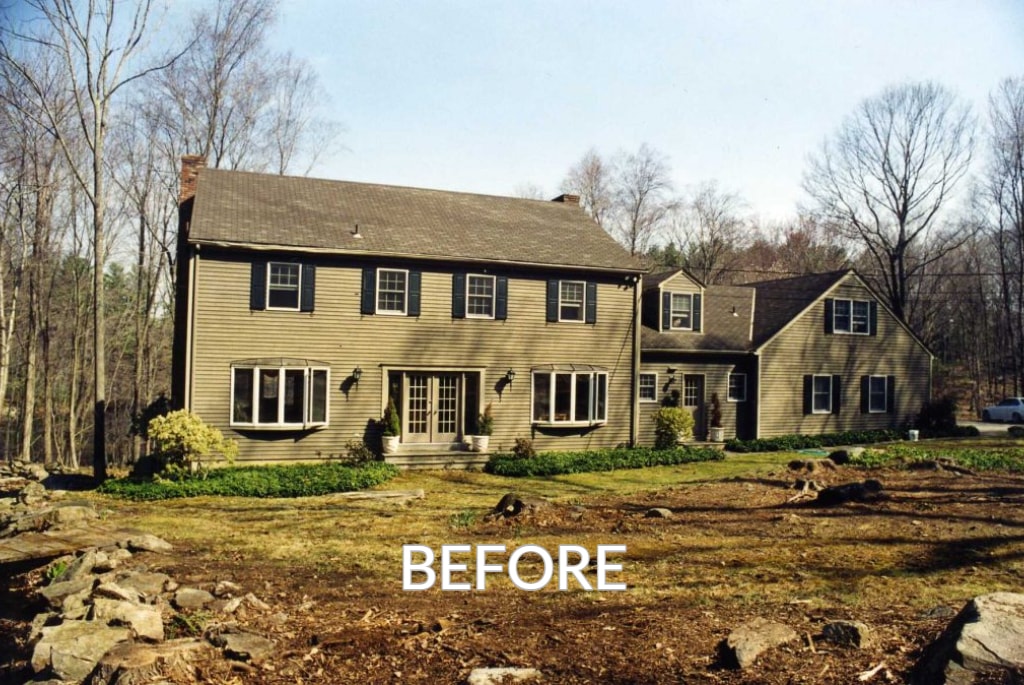 Pound Ridge home before remodel addition
