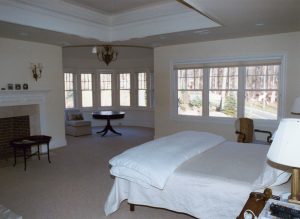 master bedroom in pound ridge ny home by demotte architects