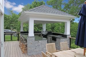Chappaqua NY home remodel with outdoor kitchen
