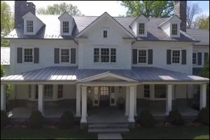 Custom home design exterior shown by demotte architects ct in fairfield county ct