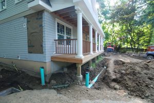 riverside ct shingle home under construction