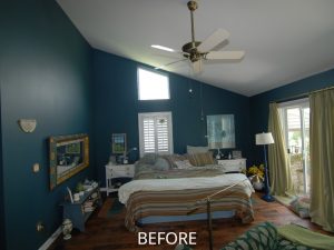 Bedroom before remodel