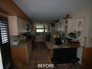 Kitchen before remodel in NY