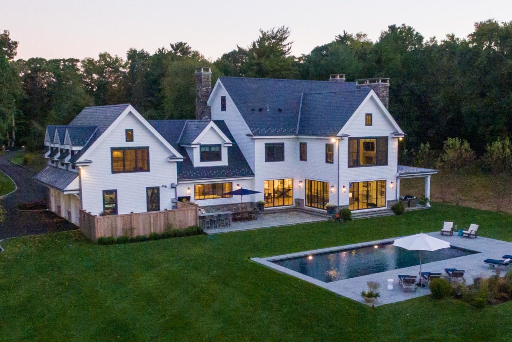 Modern farmhouse by DeMotte Architects located in Greenwich CT