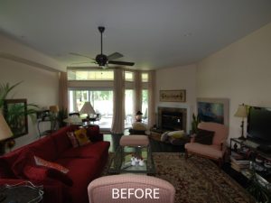 living room before remodel