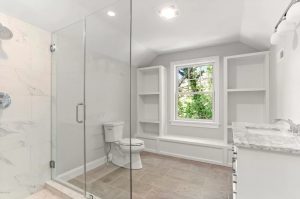 Bathroom in Riverside CT shingle style home